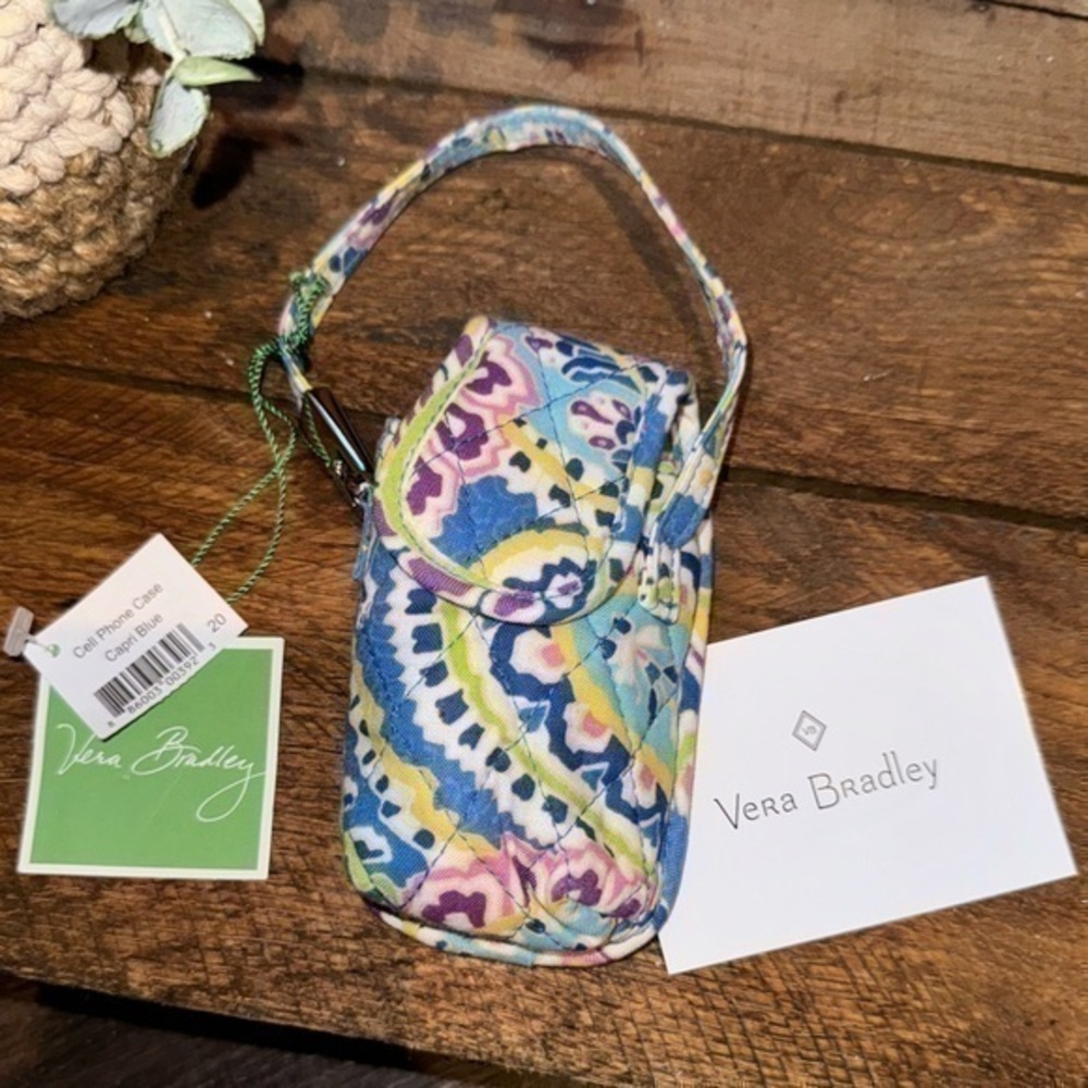 NWT Vera Bradley Retired Cell Phone Case Capri Blue